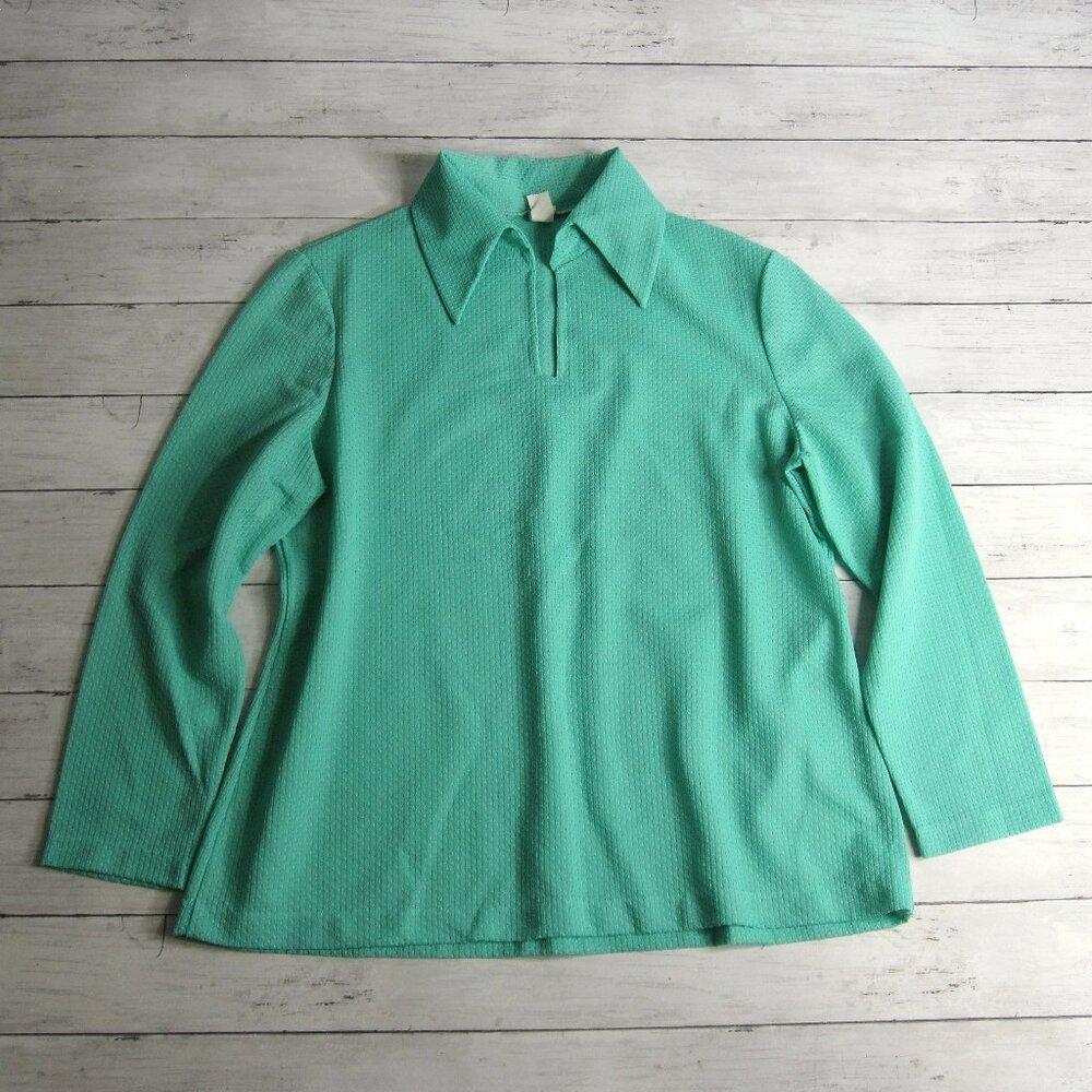 Beeline Fashions Vintage Women's Retro Top Size XL Long Sleeve USA